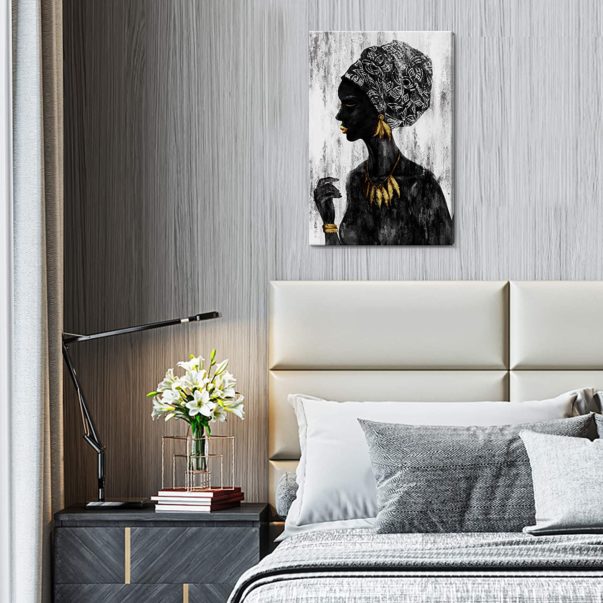 Traditional Girl With Gold Accessories Wall Picture