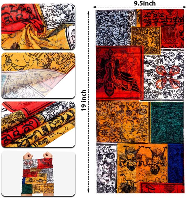 SATINIOR 8 Pieces African Face Cover Bandanas