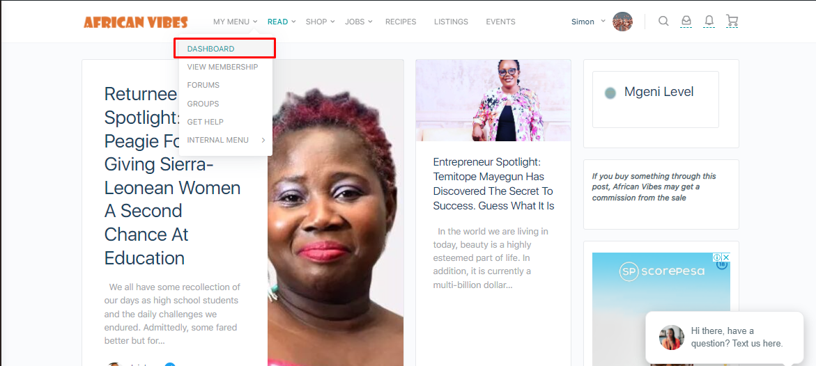 How to Add An Event on African Vibes Magazine 2 Dashboard