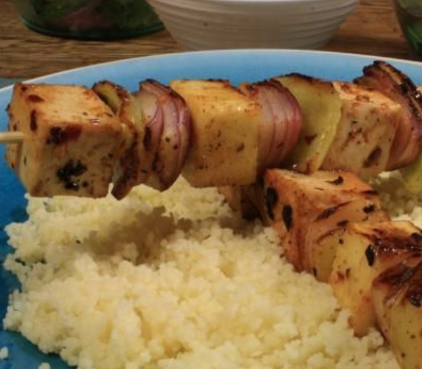 Harissa Flavoured Tofu Kebabs with Couscous By Australia’s Best Recipes