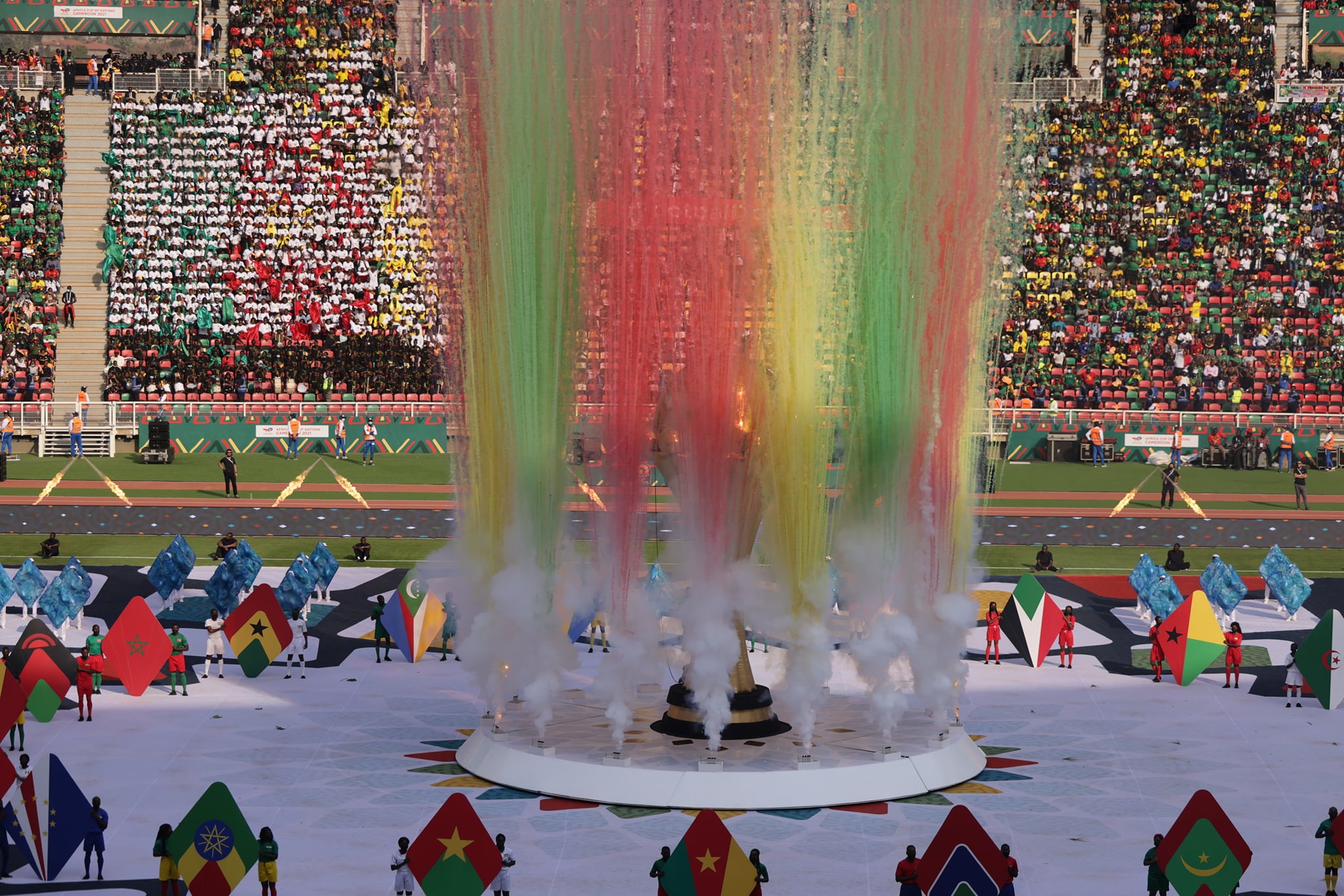 Pomp and color during the opening of AFCON games 2022 in Cameroon