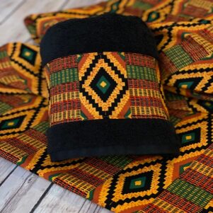 Kente Bathroom Towels