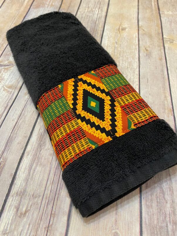 Kente Bathroom Towels