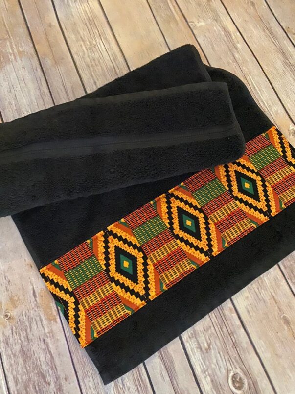 Kente Bathroom Towels