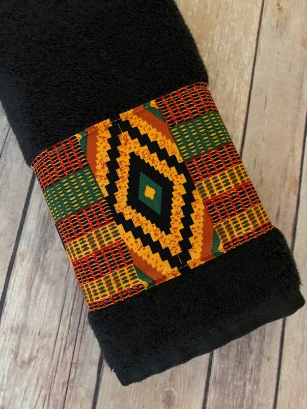 Kente Bathroom Towels