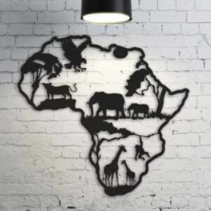 Africa Metal Wall Decor