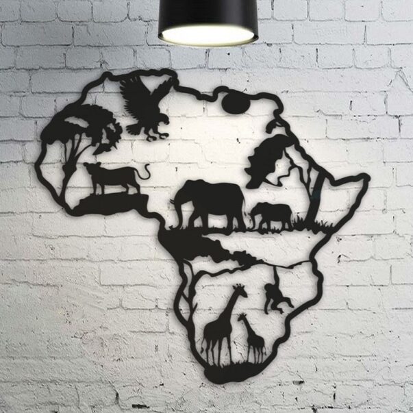 Africa Metal Wall Decor