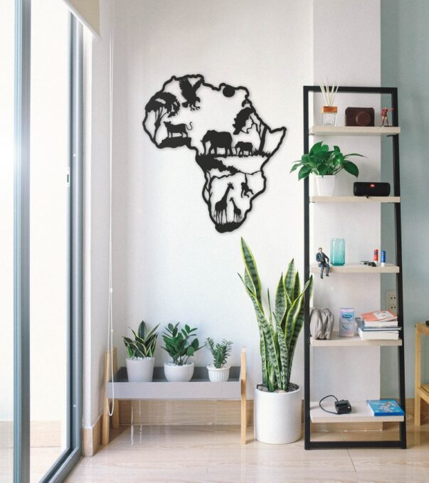 Africa Metal Wall Decor