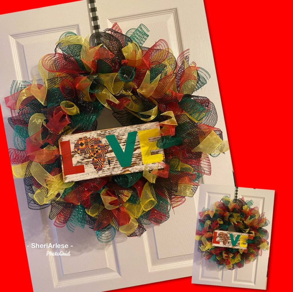 Love Black History Wreath