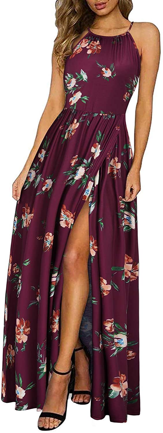 A deep maroon floral maxi (Photo credit: Amazon.com)