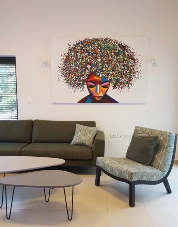 Black Pop Art Canvas, Abstract Black Woman Art, Black Pop Culture Art, African Woman Wall Art, Black Woman Wall Art, Black Brush Stroke Art