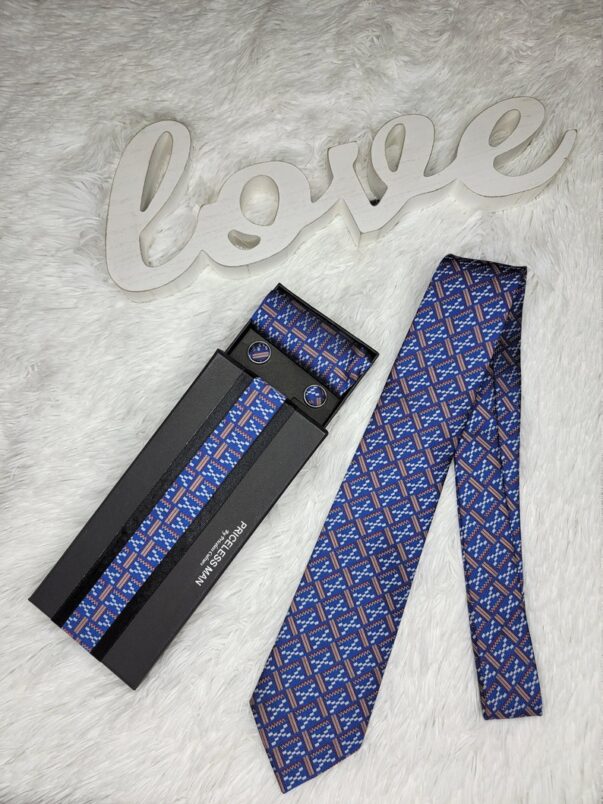 Blue Kente Neck Tie for Men