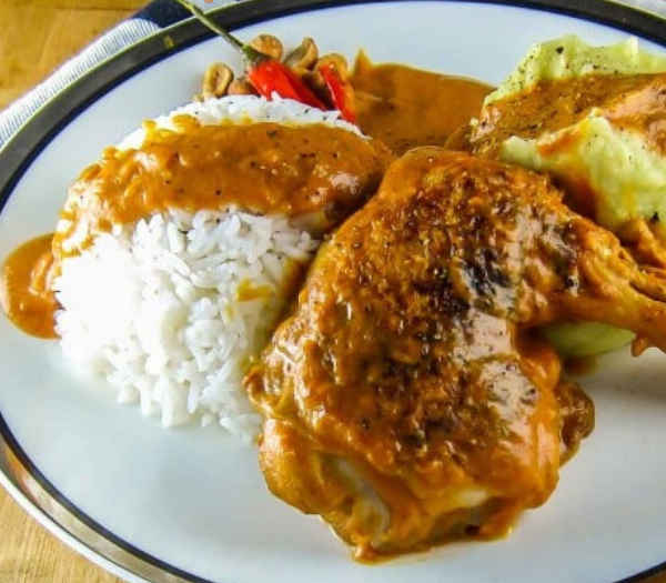 Moambe Chicken (Poulet à la Moambé) By Explorers Kitchen