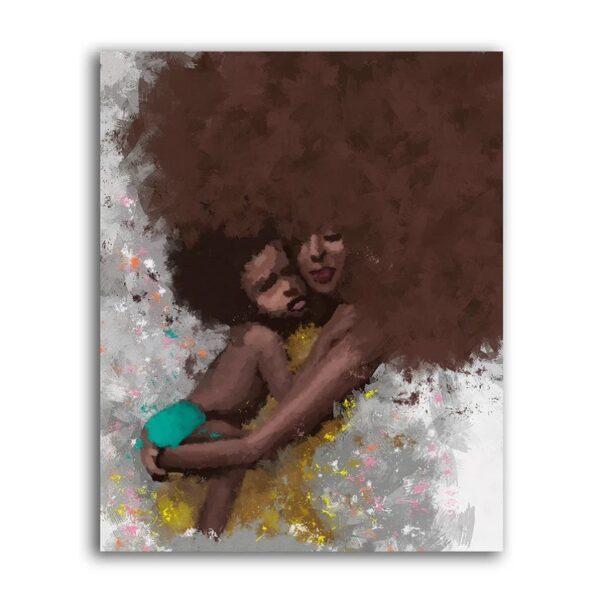 African mother and Son Wall Art