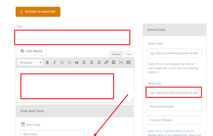 How to Add An Event on African Vibes Magazine 4 Event details form