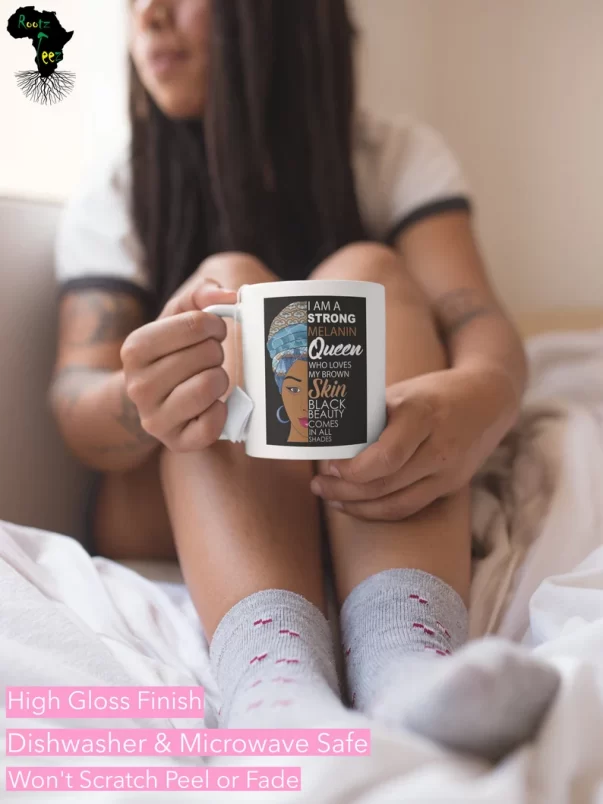 Strong Melanin Black Queen Mug