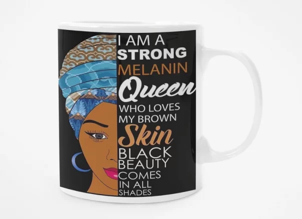 Strong Melanin Black Queen Mug