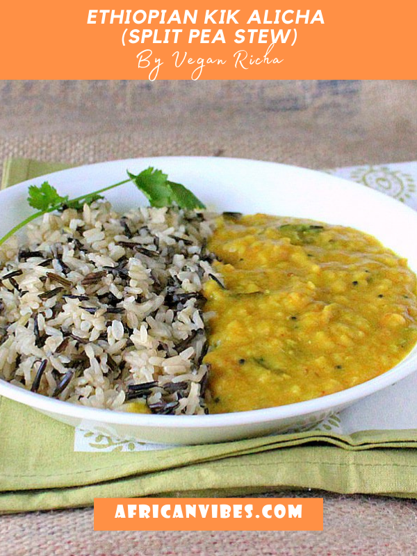 Ethiopian Kik Alicha – Split Pea Stew By Vegan Richa