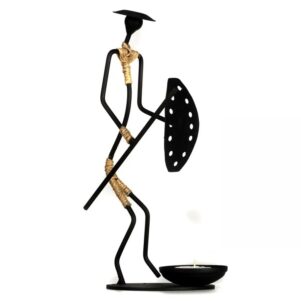 Tribal Figures Candle Holders, African Tribe Tea Light Holder Art Gift