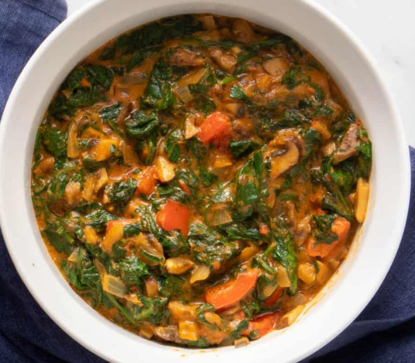 Vegan Efo Riro (Nigerian Spinach Stew) By Urban Farmie