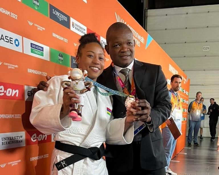 Judo athlete Christiane Megentil receives a bronze at the commonwealth games 2022 Mauritius receives one more medal thanks to the performance of judo athlete Christiane Megentil