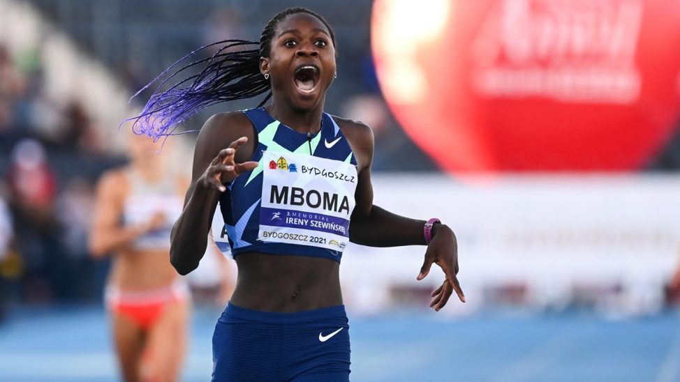 Christine Mboma at the commonwealth games 2022 Christine Mboma secured a medal in the athletics category at the commonwealth games 2022