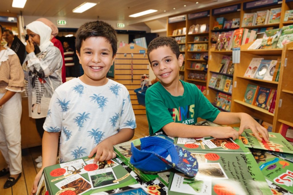 Libyan children experiencing the Logos Hope (Photo credit GBA Ships)