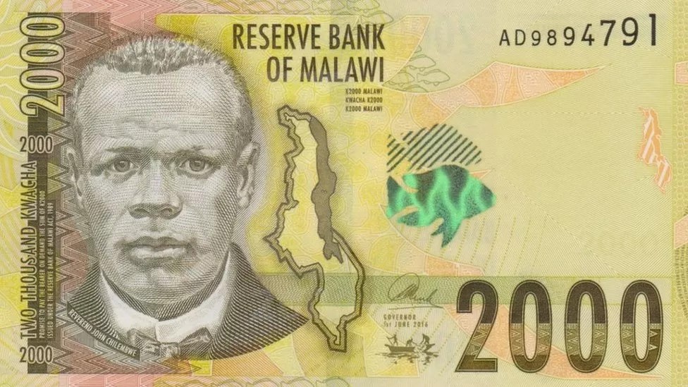 Two thousand Kwacha note bearing the image of Chilembwe (Photo credit: Peter Jegwa BBC)