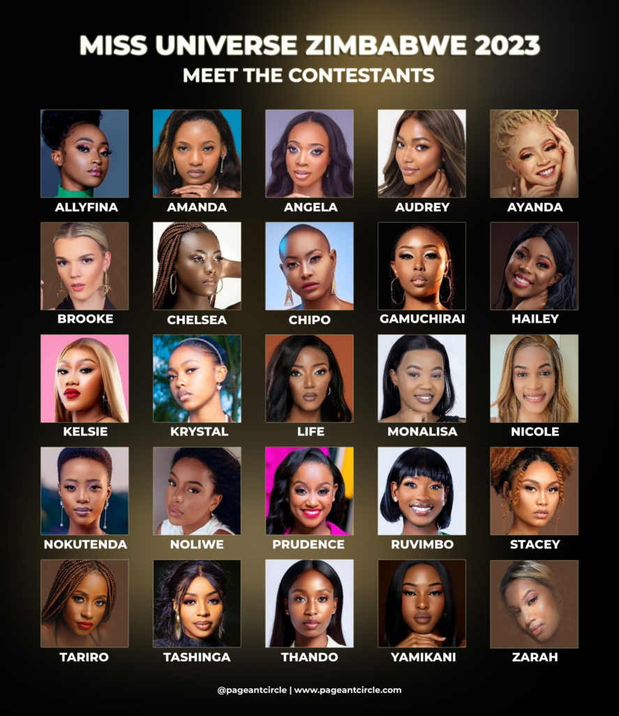 Miss Universe Zimbabwe 2023 Contestants
