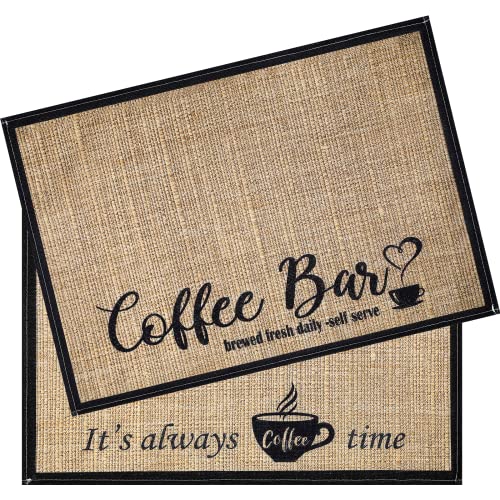 2 Pieces Coffee Bar Mat