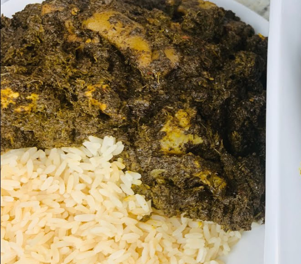 Liberian Red Oil Cassava Leaves By Cooking With Winn