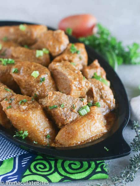 Kondres (Spicy Stewed Plantains) By African Bites