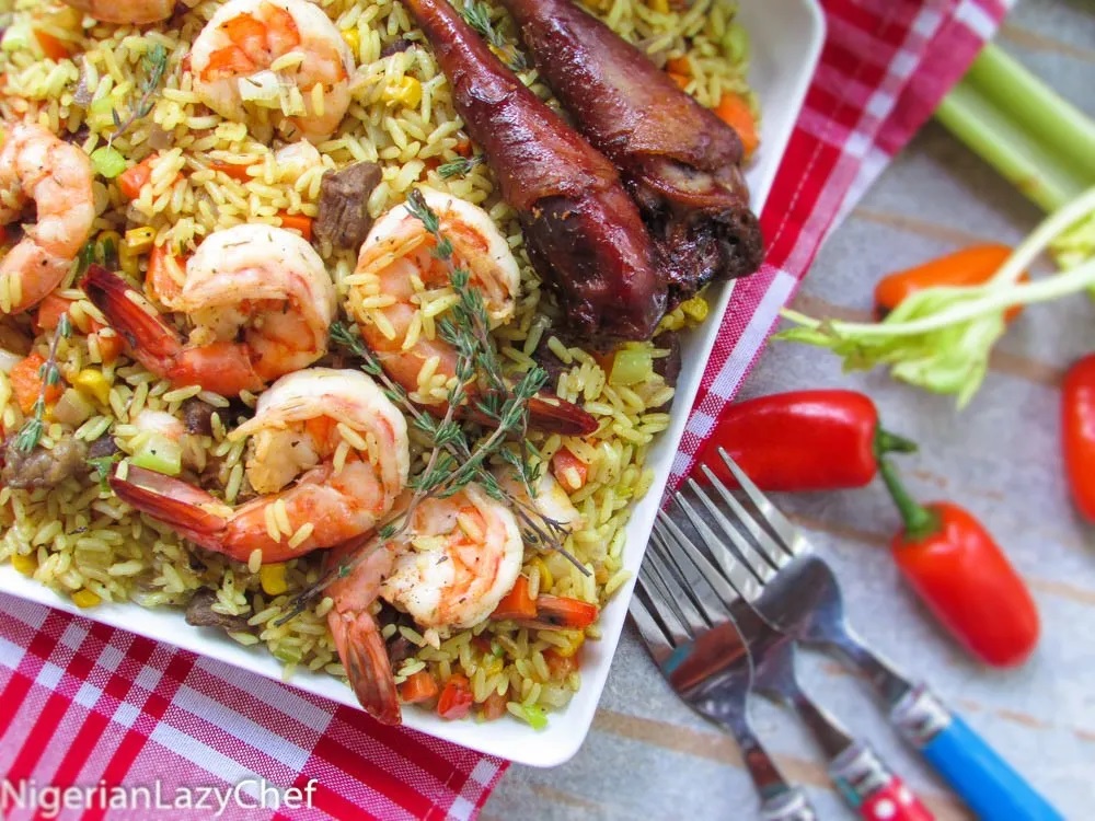 Tumeric Fried Rice By Nigerian Lazy Chef