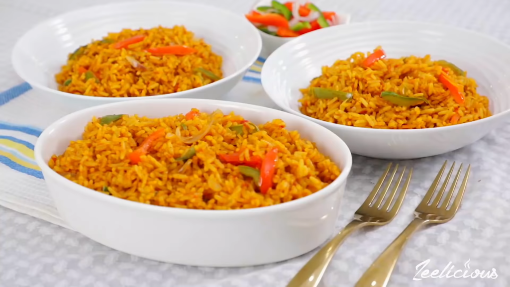 African recipes - Curry Style Jollof Rice By Zeelicious Foods