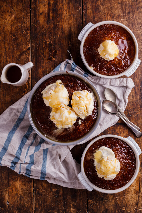 South African Malva Pudding W/Easy Frozen Custard (Photo Credit: Simply Delicious Food)