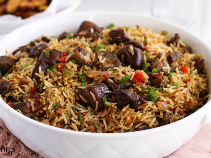 SPECIAL GOAT MEAT FRIED RICE/ASUN RICE