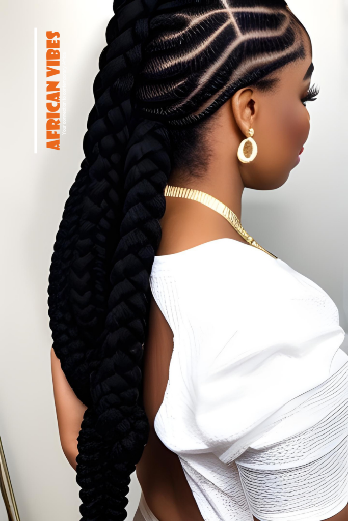 Knotless Jumbo Braids - AI Generated By African Vibes