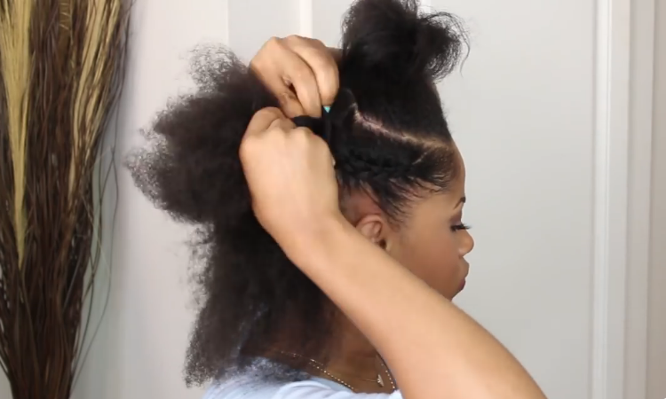 Starting the Braid (Natural Hair Style Tutorial)
