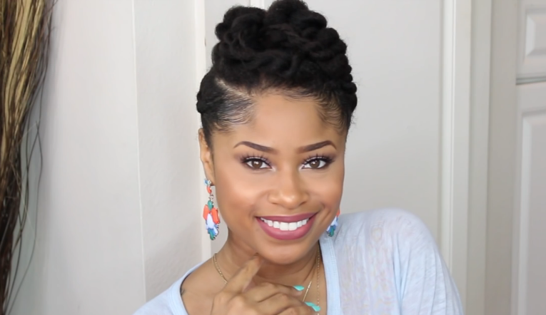 10 Minute Natural Hair Style Tutorial - Photo Credit: Youtube