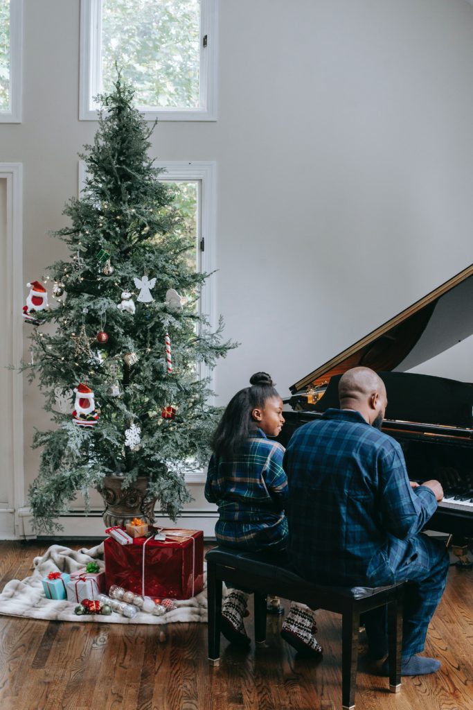 Christmas tree is usually at the center of all Christmas decorations
