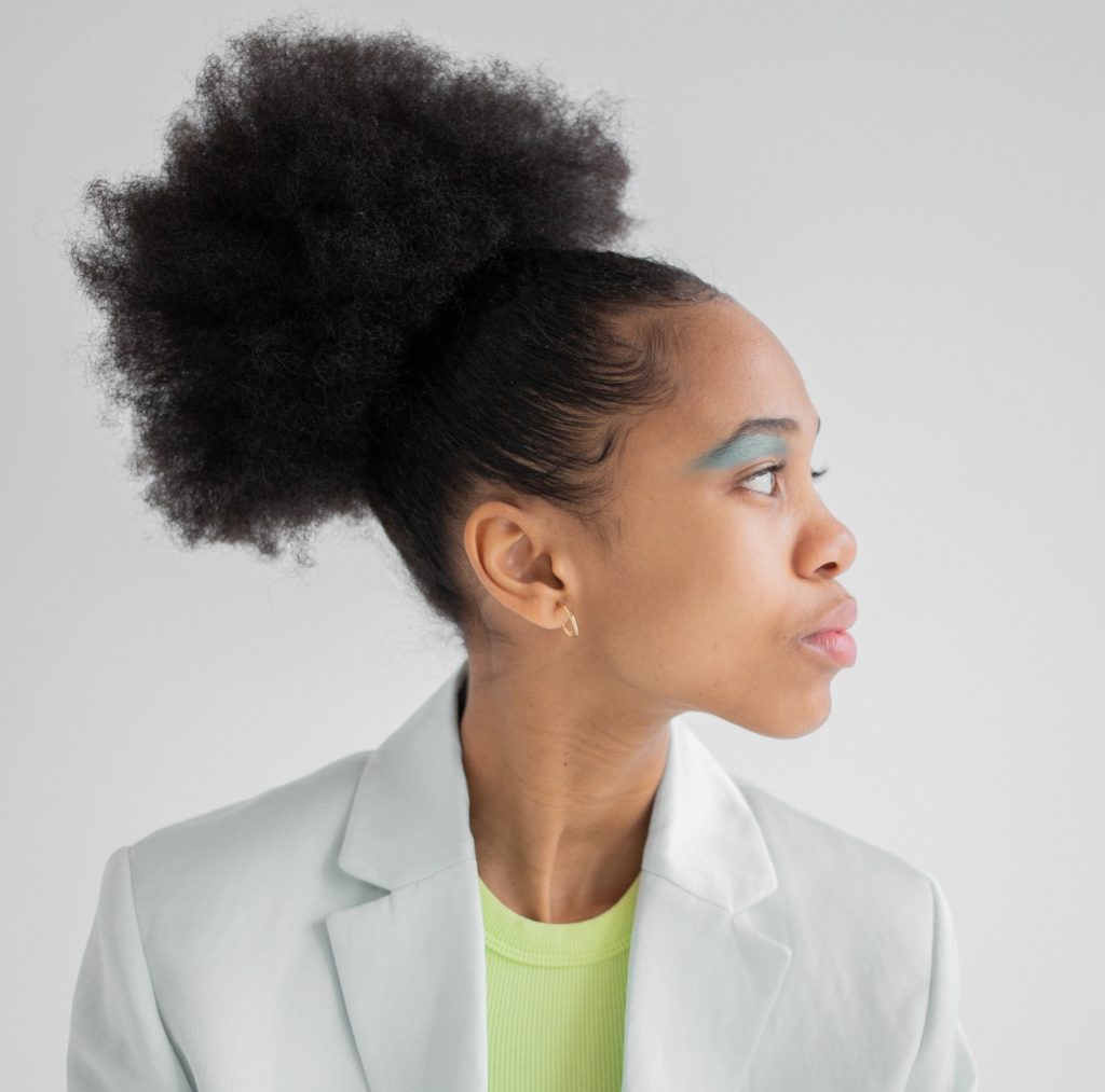 Afro bun is a popular hairstyle for black hair